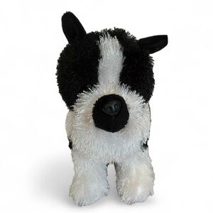 Webkinz Boston Terrier Plush Puppy Dog No Code 8” Black White Soft Stuffed HM173